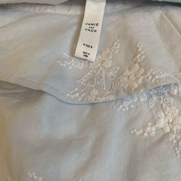 Janie and Jack, girls shirt and matching hat, size 4 to 5. - Picture 4 of 4